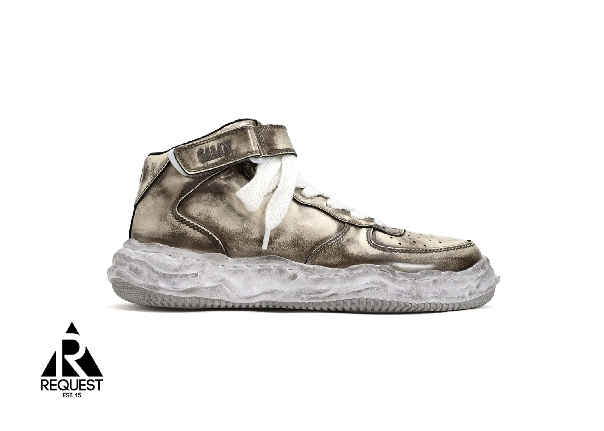 Wayne Leather High Top "Patent White"